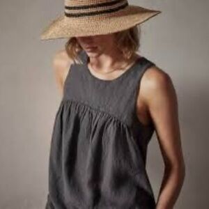 James Perse 100% Linen Sleeveless Top NWT Size 0